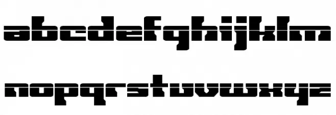 Big Blue Bug Laser Font UPPERCASE