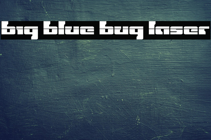 Big Blue Bug Laser Example 1