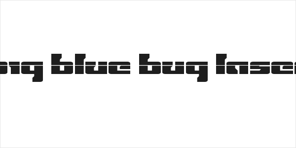 Big Blue Bug Laser Logo