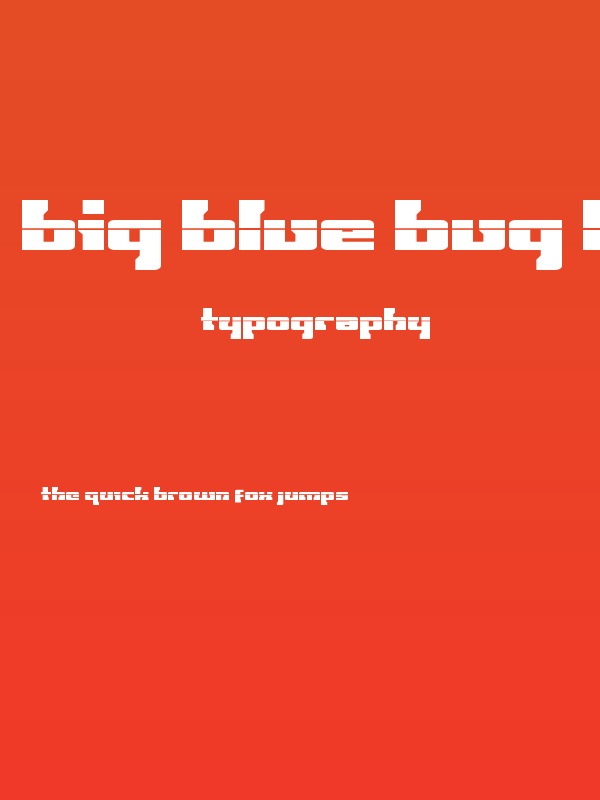 Big Blue Bug Laser Poster