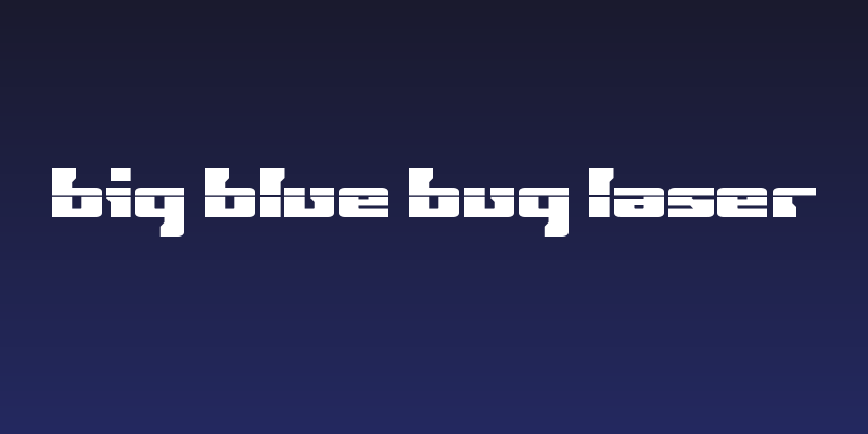 Big Blue Bug Laser Social Header