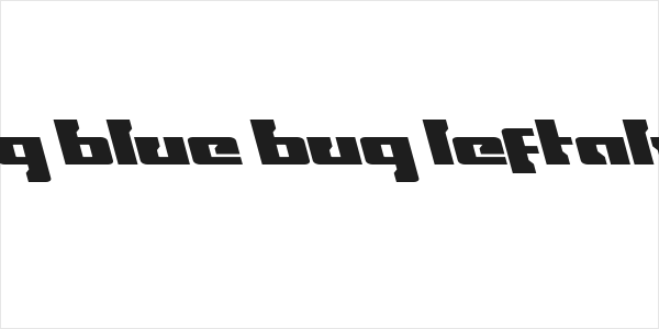 Big Blue Bug Leftalic Logo