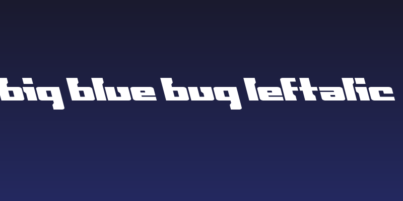 Big Blue Bug Leftalic Social Header