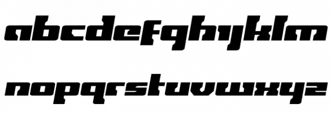 Big Blue Bug Semi-Italic Caratteri MINUSCOLO