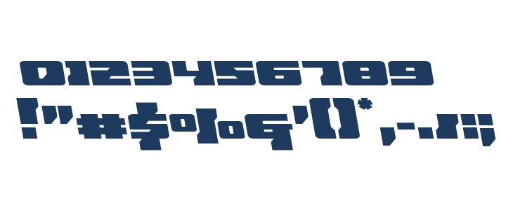 Big Blue Bug Semi-Leftalic Other Characters