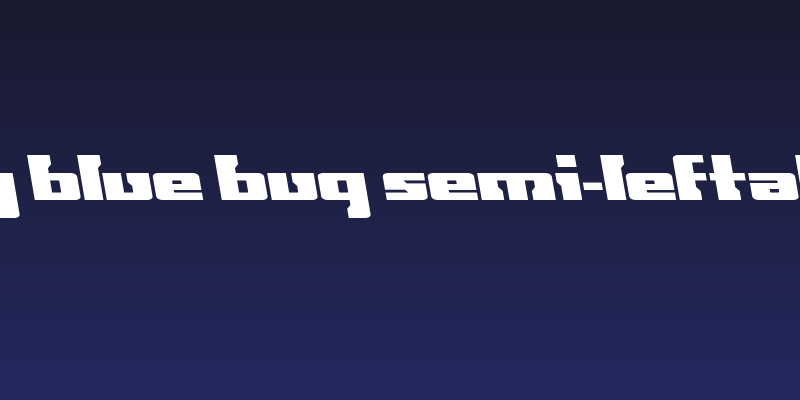 Big Blue Bug Semi-Leftalic Social Header