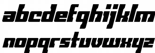 Big Blue Bug Thin Italic 字体 大写