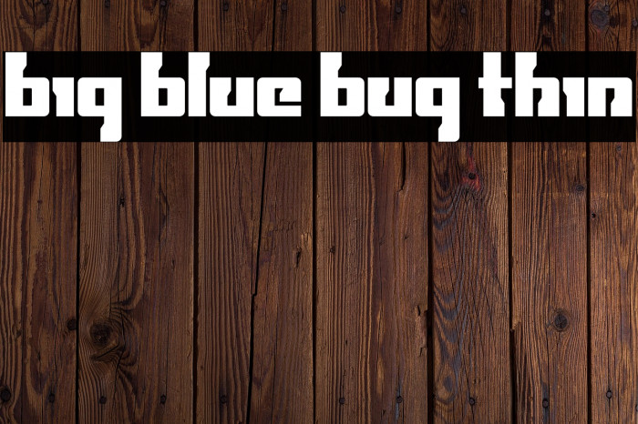 Big Blue Bug Thin Example 3
