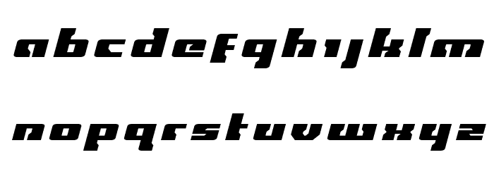 Big Blue Bug Title Italic Font LOWERCASE