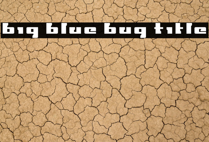 Big Blue Bug Title Example 3