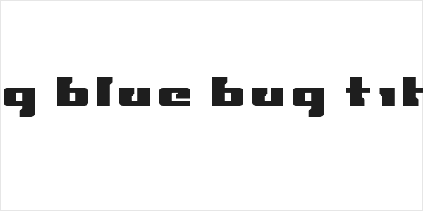 Big Blue Bug Title Logo