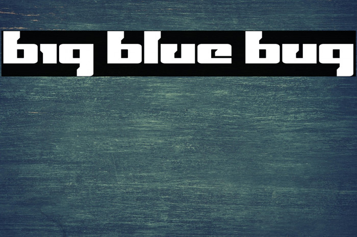 Big Blue Bug Example 1