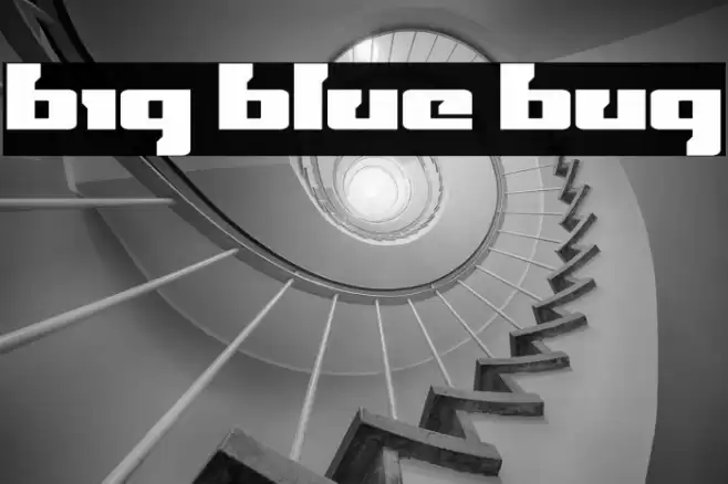 Big Blue Bug Font examples