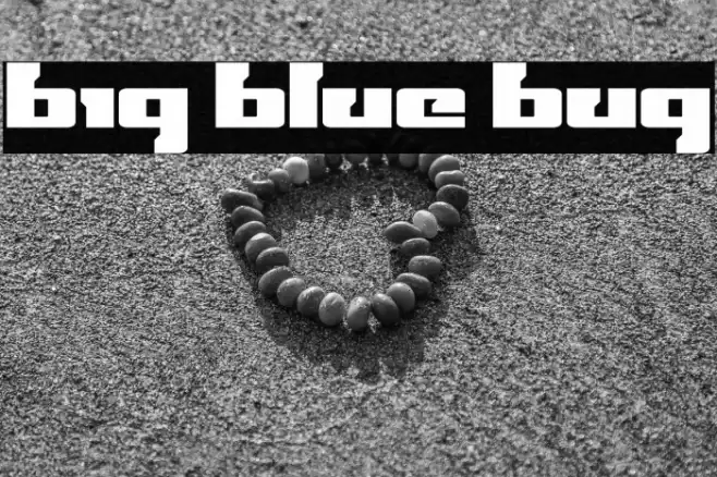 Big Blue Bug Font examples