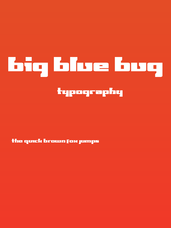 Big Blue Bug Poster