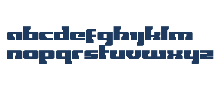 Big Blue Bug Lowercase