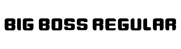 Big Boss Regular  免费字体下载