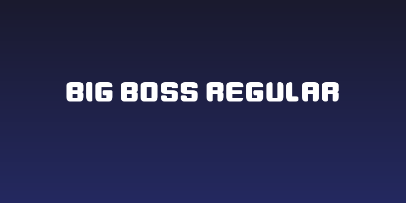 Big Boss Regular Social Header