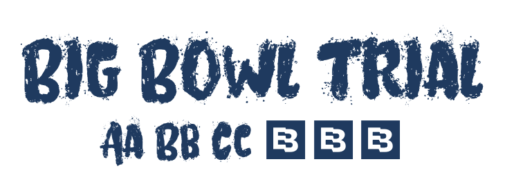 Big Bowl Trial Font Preview