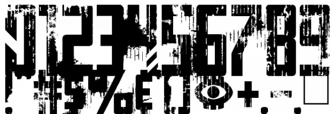 Big Bro's Watch Font OTHER CHARS