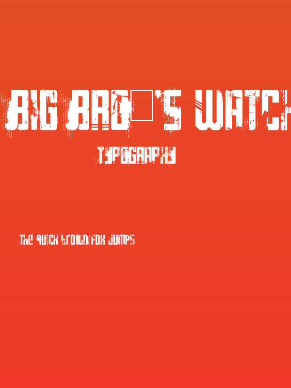 Big Bro's Watch Poster