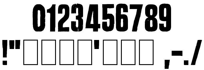 Big Brother Font OTHER CHARS