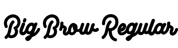 Big Brow Regular  Frei Schriftart Herunterladen