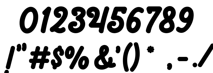 Big Brow Regular Font OTHER CHARS