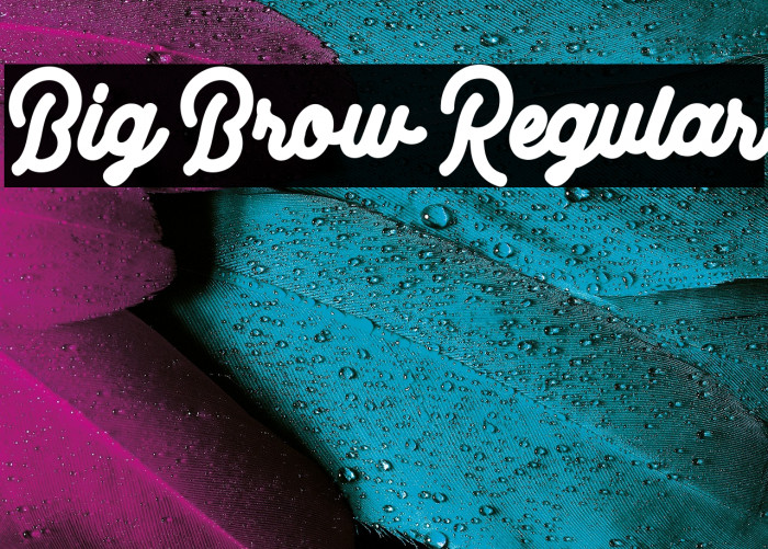 Big Brow Regular Example 1