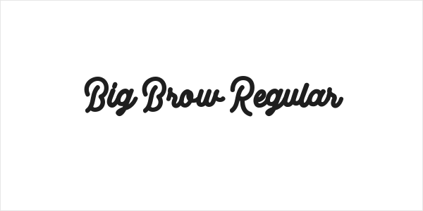 Big Brow Regular Logo
