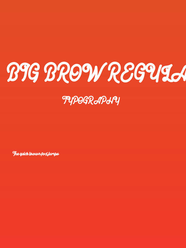 Big Brow Regular Poster