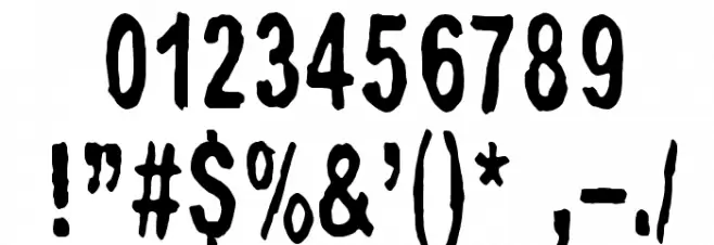 Big Bubu Font OTHER CHARS