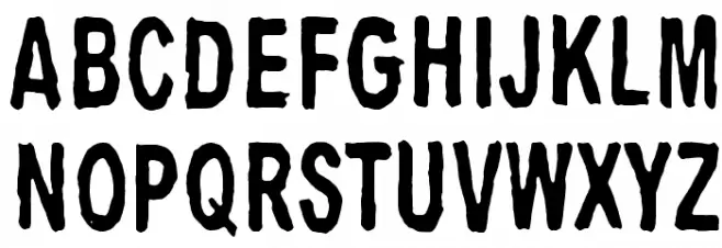 Big Bubu Шрифта ВЕРХНИЙ