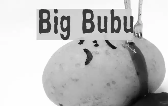 Big Bubu Font examples
