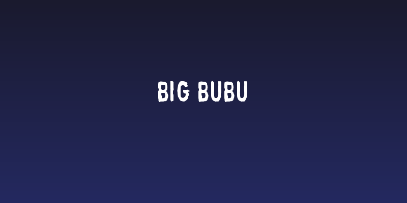 Big Bubu Social Header