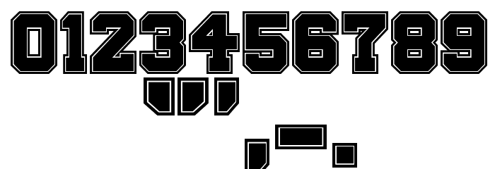 Big Campus Bold Font OTHER CHARS
