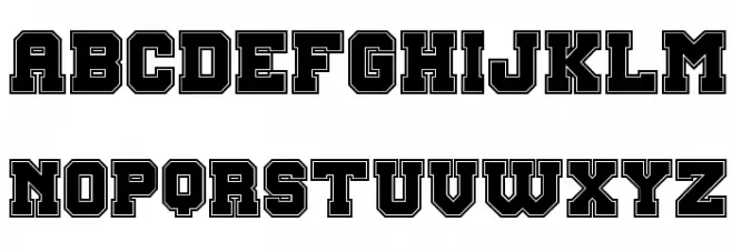 Big Campus Bold Font UPPERCASE