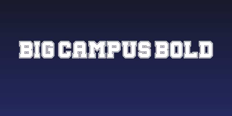 Big Campus Bold Social Header