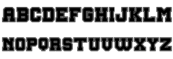 Big Campus Bold Font LOWERCASE