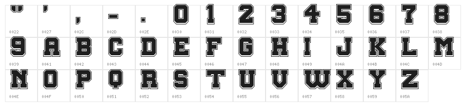 Big Campus Character Map