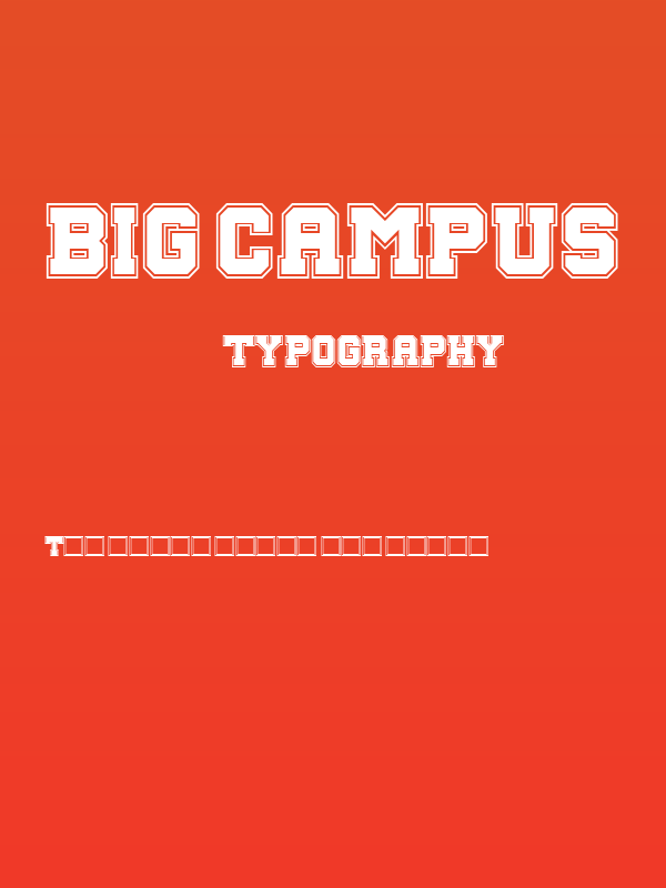 Big Campus Poster