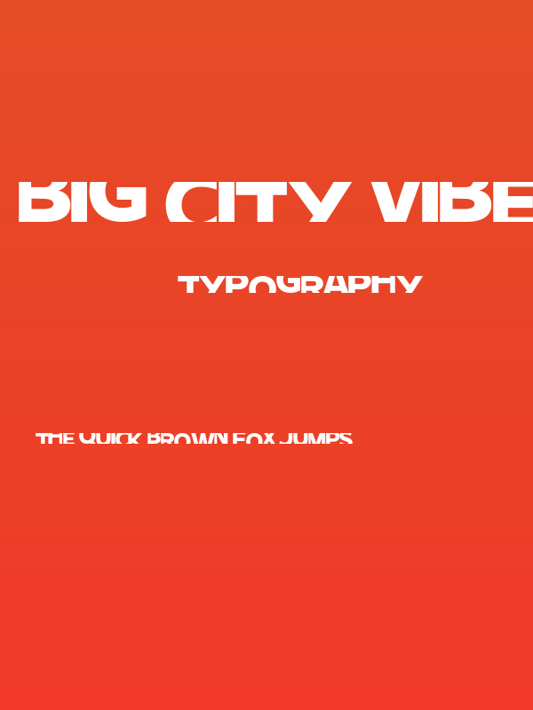Big City Vibes Demo Bold Poster