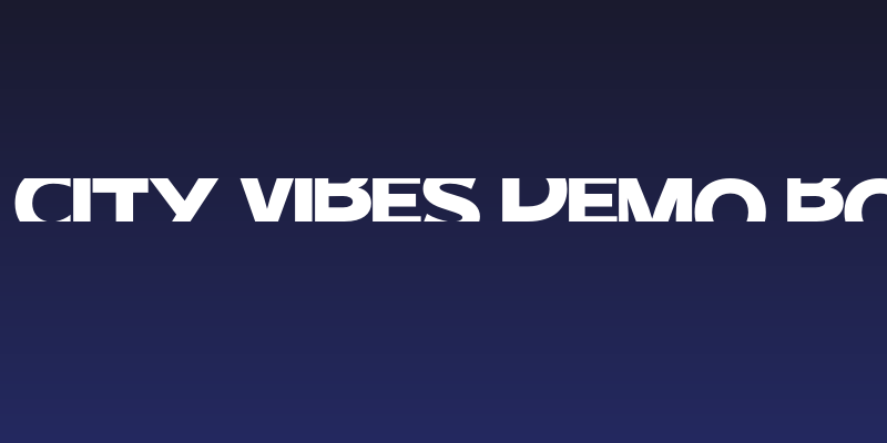 Big City Vibes Demo Bold Social Header