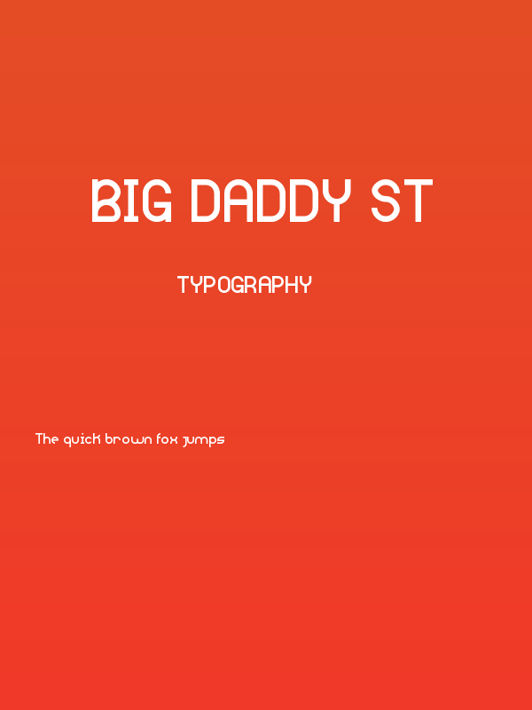 Big Daddy St Poster