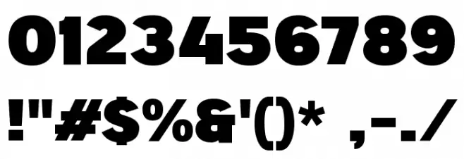 Big Deal Font OTHER CHARS