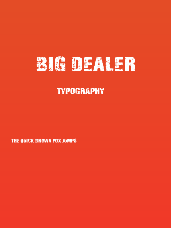Big Dealer Poster