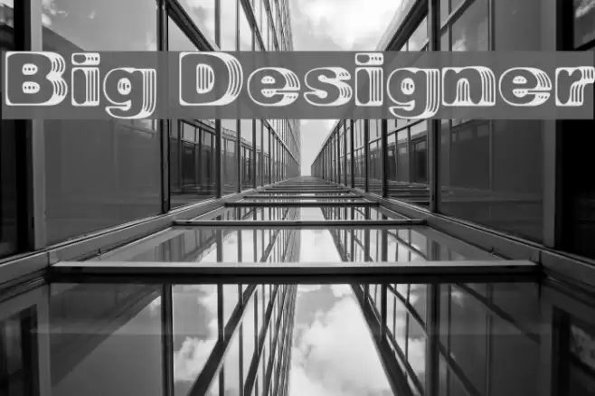 Big Designer Font examples
