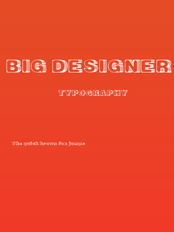 Big Designer Poster