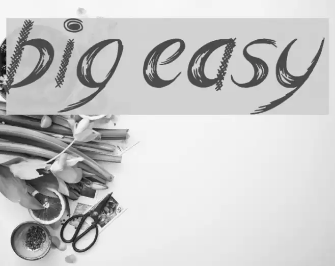 Big Easy Font examples