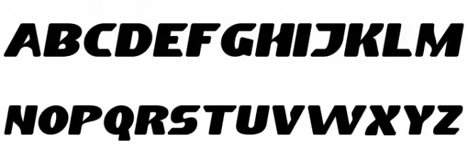 Big Fast Demo Шрифта ВЕРХНИЙ